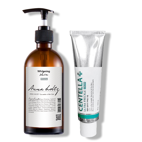 안나홀츠 여성 여자 미백 스킨 300ml 세븐틱 알부틴5% 강력 미백 크림 50g 2종 세트 화이트닝 기능성 화장품 - 메인 이미지