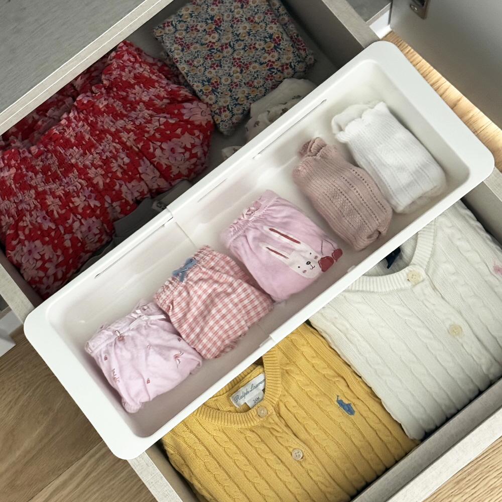 언더 선반 길이조절 서랍 틈새 공간활용 수납 정리 트레이 - 메인 이미지