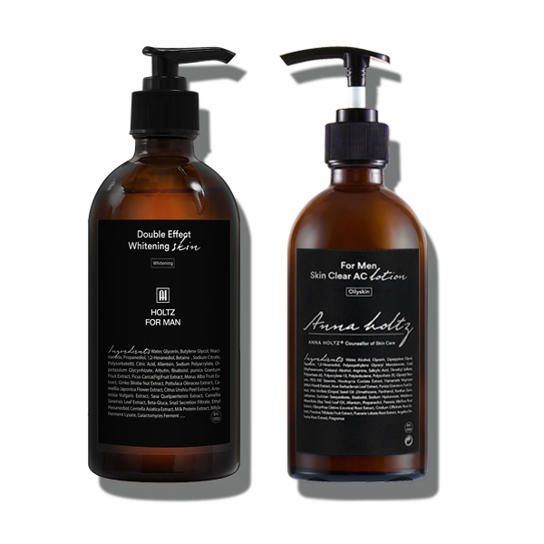 홀츠포맨 남성 남자 미백 스킨 토너 300ml 문제성피부 피지 로션 300ml 2종 세트 화이트닝 스킨 개기름 - 상품 이미지