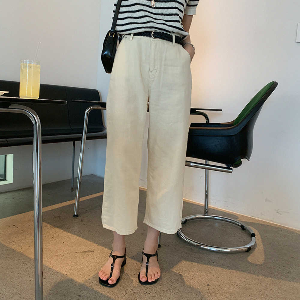 플레피 코튼 팬츠 - 상세 이미지 3