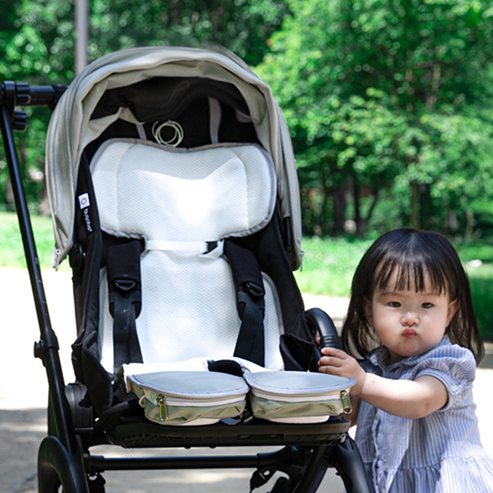 보아르 아가윈디 유모차 통풍 쿨 시트 2세대 듀얼팬 신생아 아기 쿨링 쿨매트 라이너
