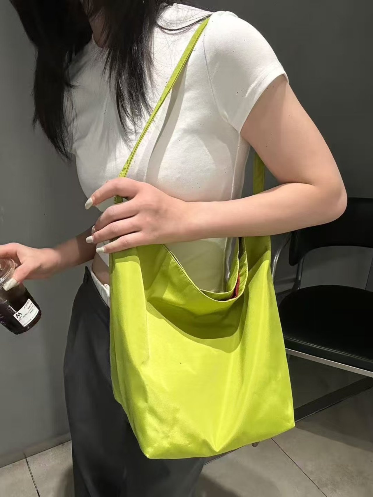 [리햅] 주문폭주 테이크 나일론 가벼운 원숄더백 데일리 포인트 가방 - 상세 이미지 5