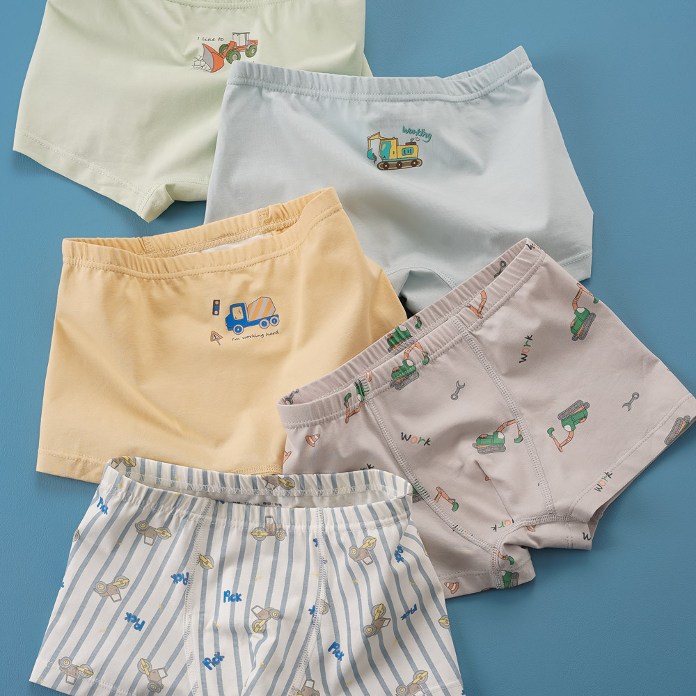 [빌도르] 덤프덤프 5매 남아 드로즈 사각 아동 키즈 어린이 팬티 세트