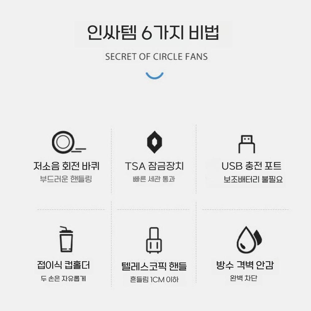 여행용 기내반입 캐리어 미니캐리어 소형 여행가방 화이트 20인치 - 상세 이미지 4