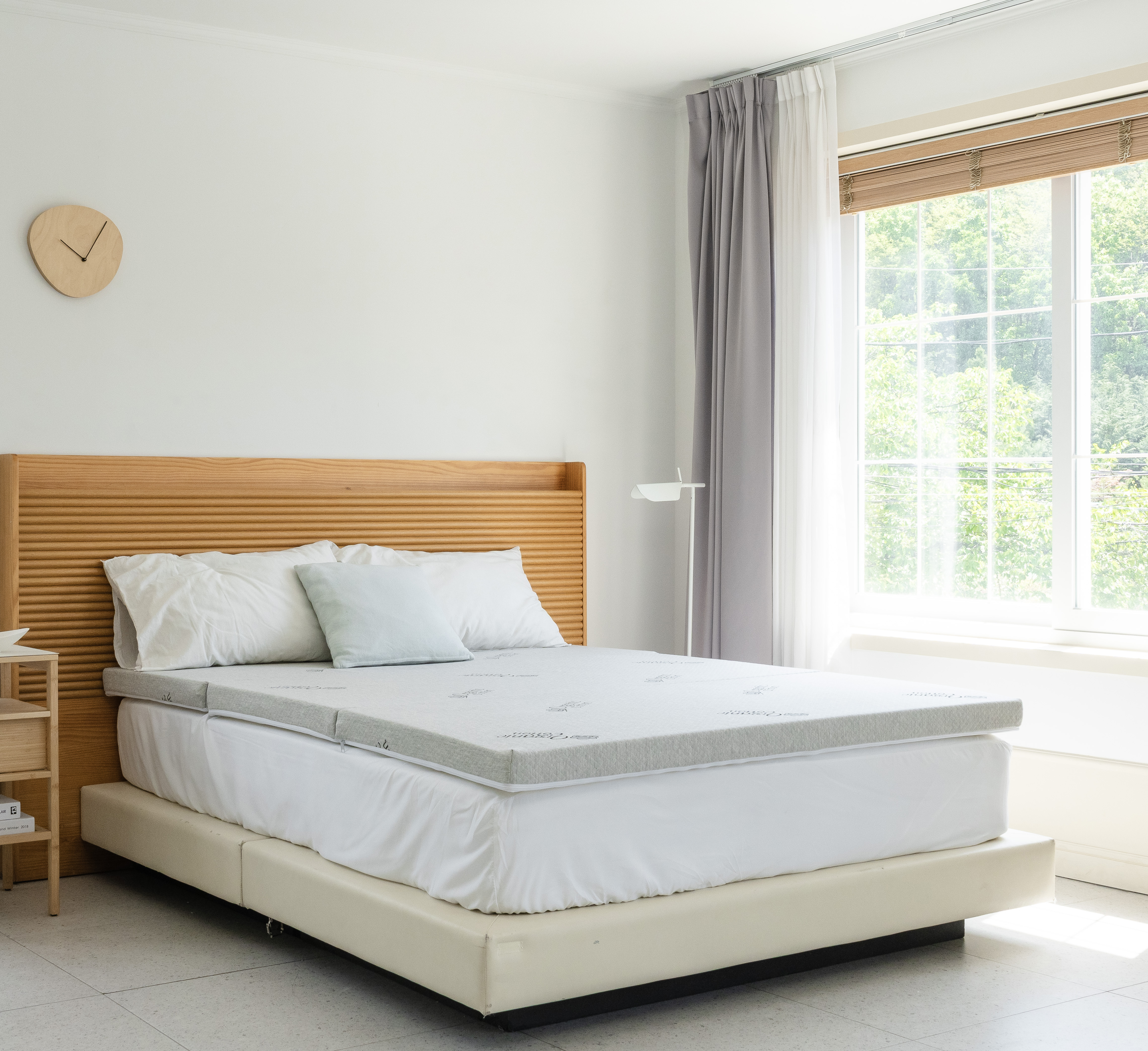 딥코어 3단 접이식 매트리스 1인용 허리에 좋은 단단한 바닥 수면 매트 5cm MS