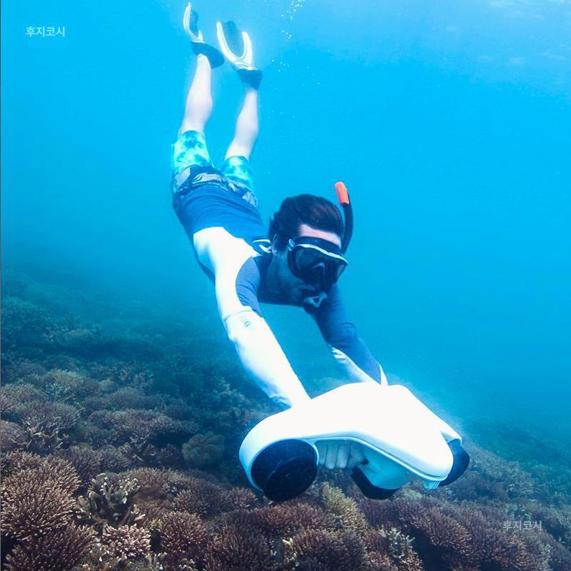 수중 추진기 다이빙 스쿠터 전기 부스터 호흡기 스킨스쿠버 장비 화이트