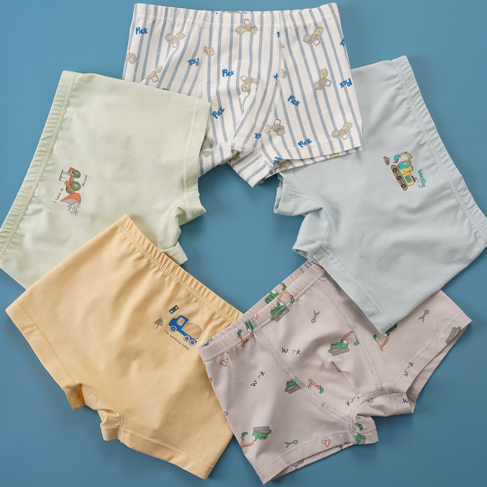 [빌도르] 덤프덤프 5매 남아 드로즈 사각 아동 키즈 어린이 팬티 세트