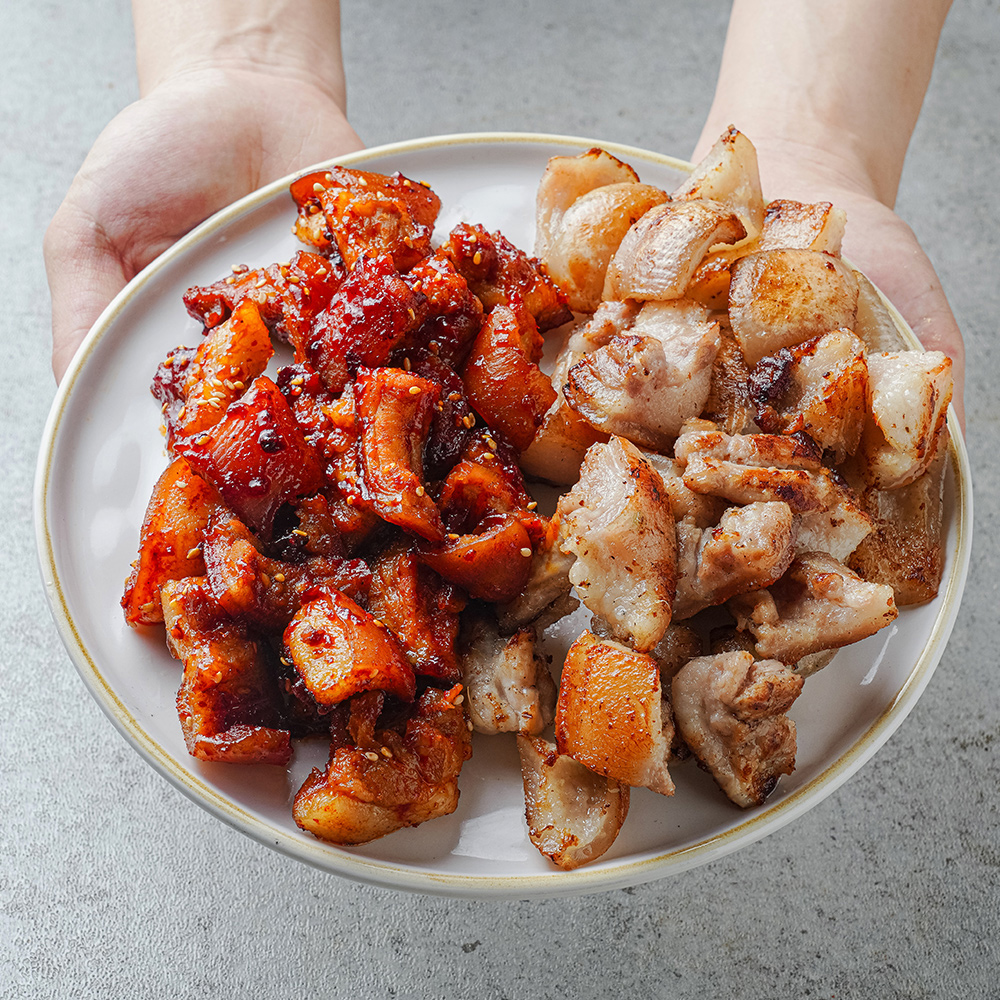 국내산 돼지꼬리 양념구이 500g 껍데기 한돈 특수부위 캠핑음식 - 상세 이미지 5