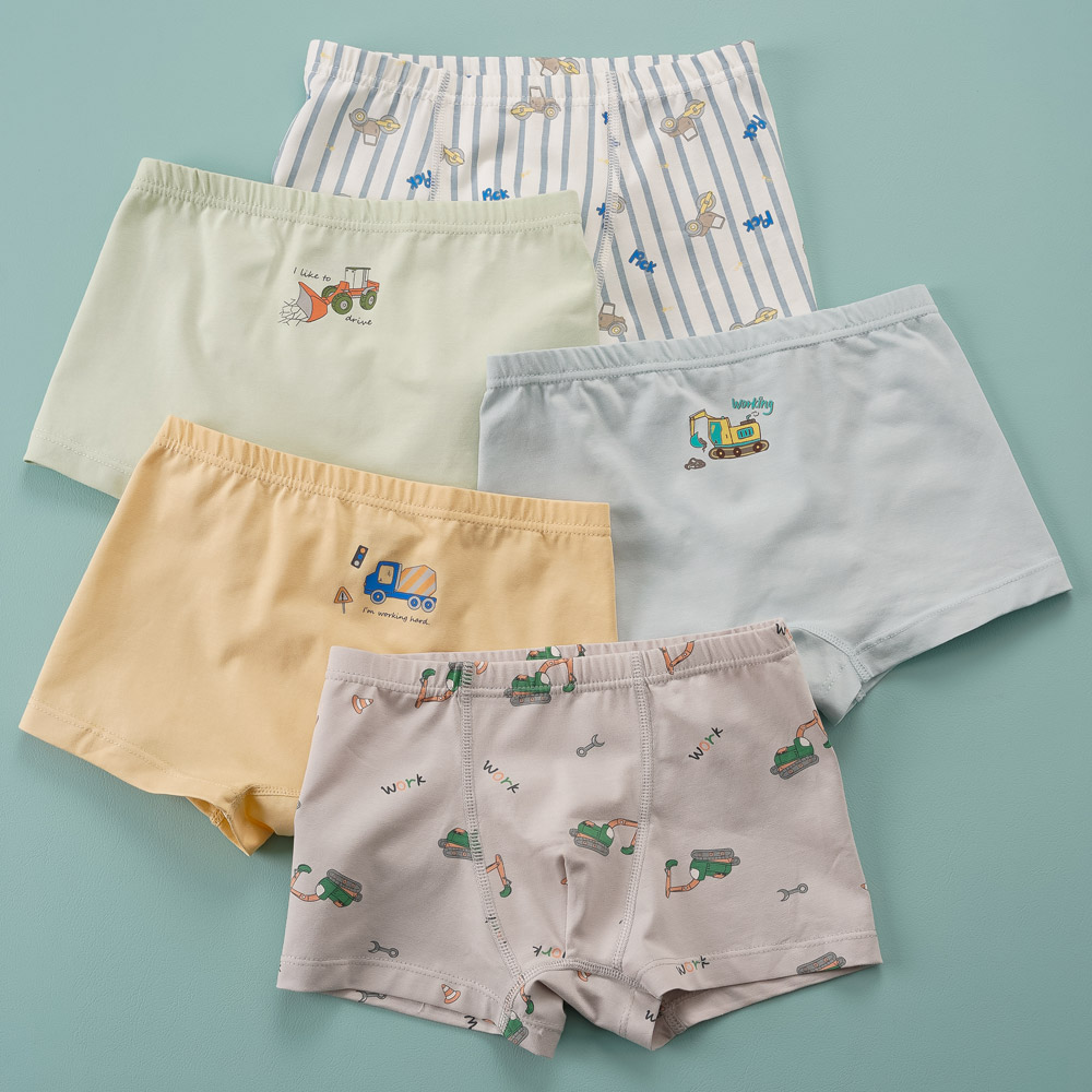 [빌도르] 덤프덤프 5매 남아 드로즈 사각 아동 키즈 어린이 팬티 세트