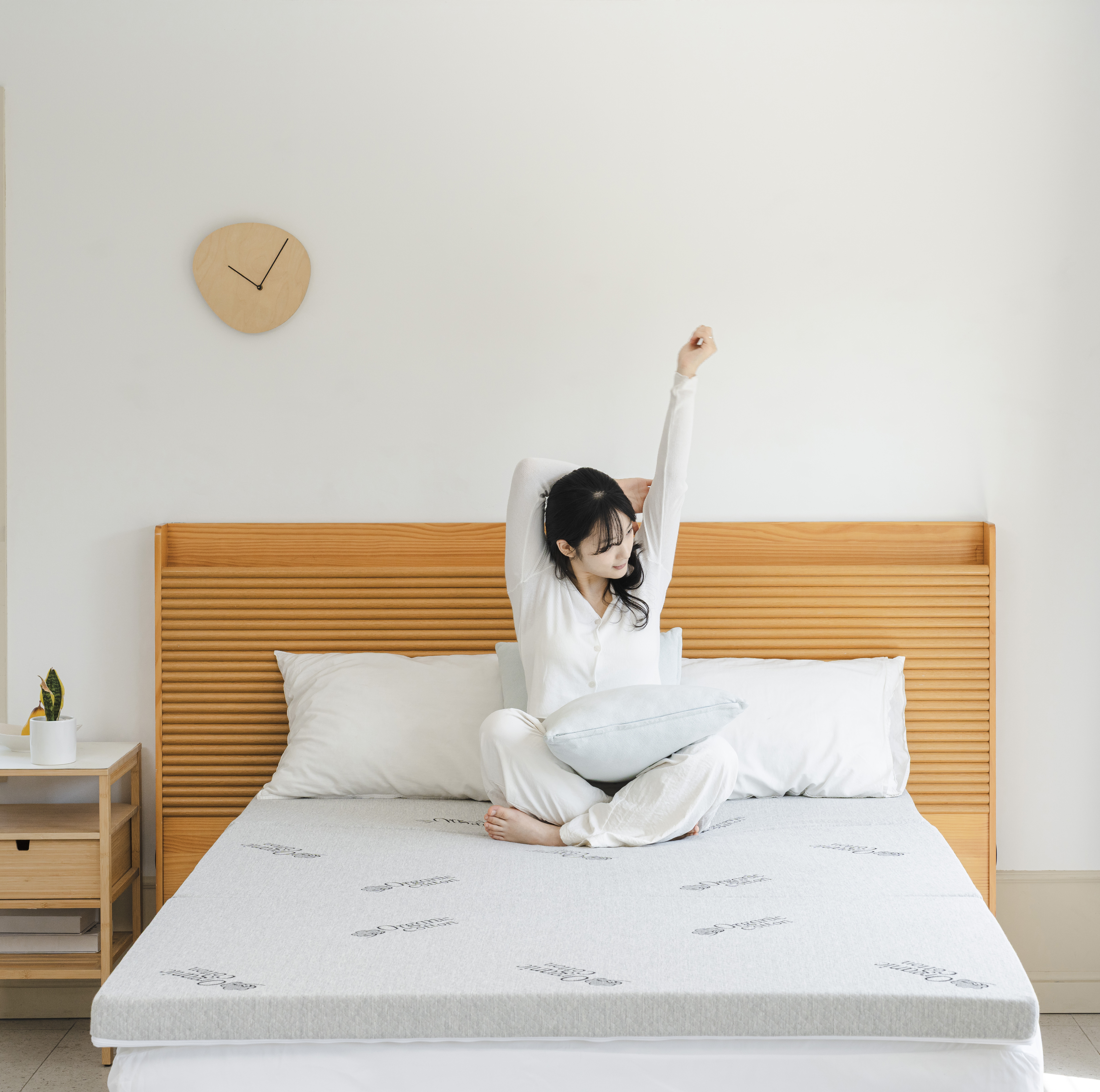 딥코어 3단 접이식 매트리스 1인용 허리에 좋은 단단한 바닥 수면 매트 5cm MS