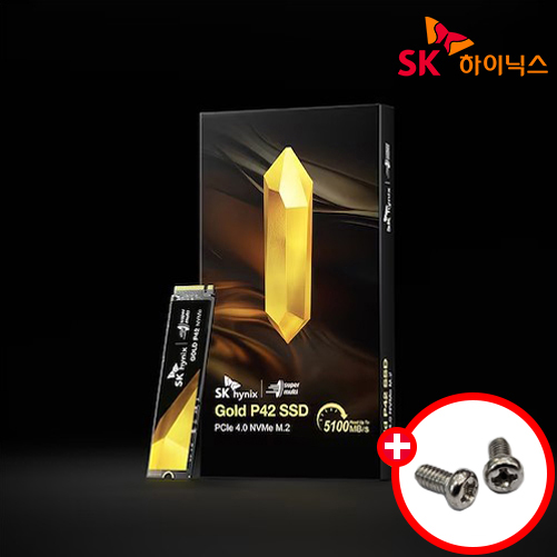 SK하이닉스 GOLD P42 NVMe SSD PCIe4.0 고정나사포함 1TB