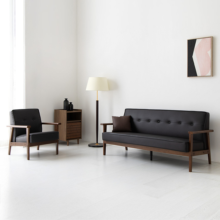 TARDO 3인소파 YN1223P N형 블랙브라운 8075.8284