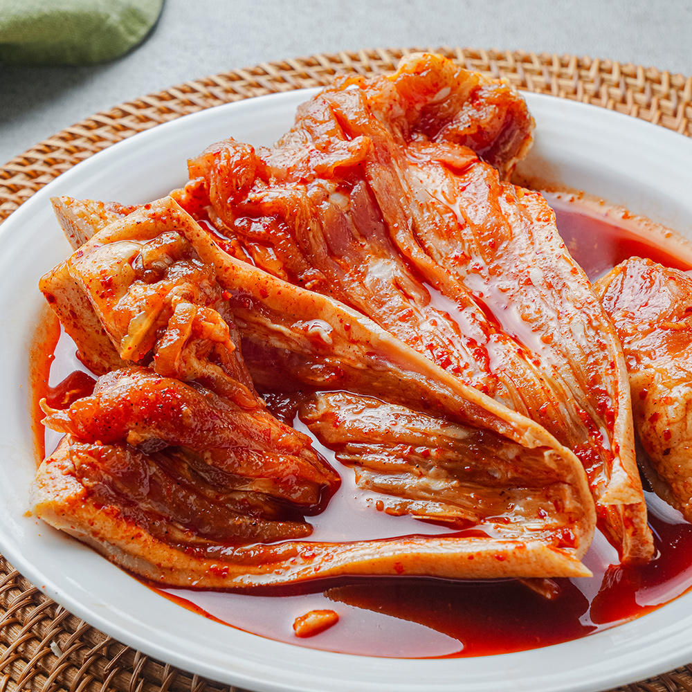 국내산 돼지꼬리 양념구이 500g 껍데기 한돈 특수부위 캠핑음식 - 상세 이미지 4