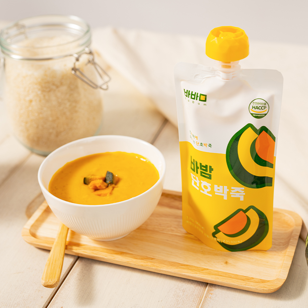 바밤 포켓밀 간편한 아침 단호박 죽 3종 혼합 130g, 21개 이미지 4