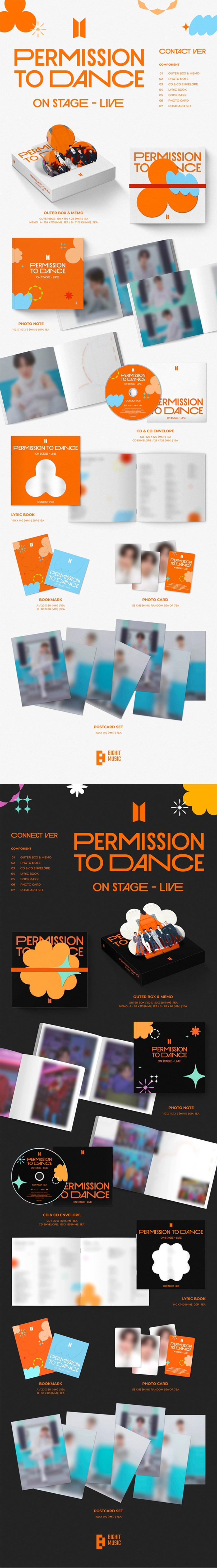 BTS PERMISSION TO DANCE ON STAGE Live Album — Contact Version