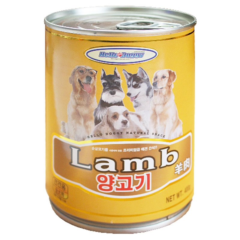 헬로도기 강아지캔 애견통조림 대용량 습식 간식 오리고기, 400g, 1개 - 상세 이미지 4