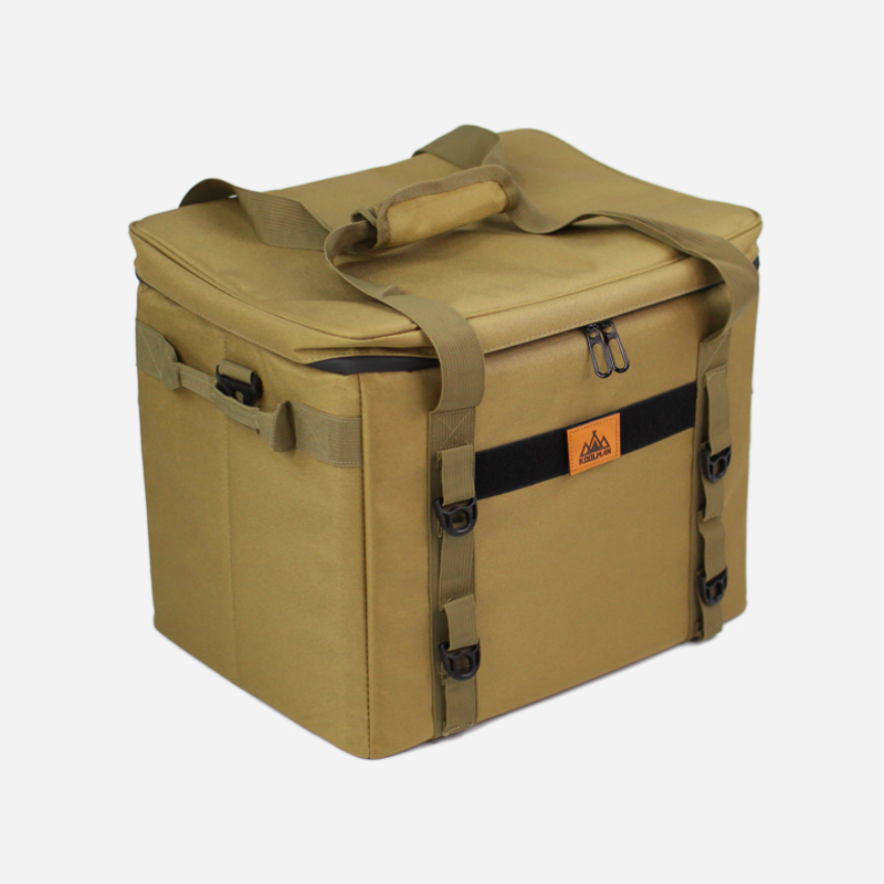 KOOLMAN 쿨맨 캠핑 보냉가방 아이스쿨러백 대용량 40L, 골든브라운
