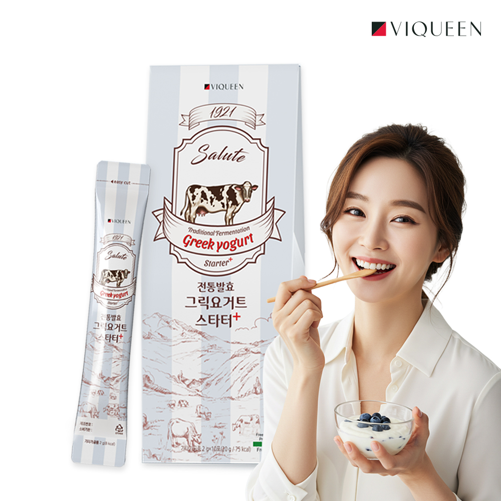바이퀸 1921살루트 전통발효 그릭요거트스타터 플러스 1박스(10포) 20g, 1개