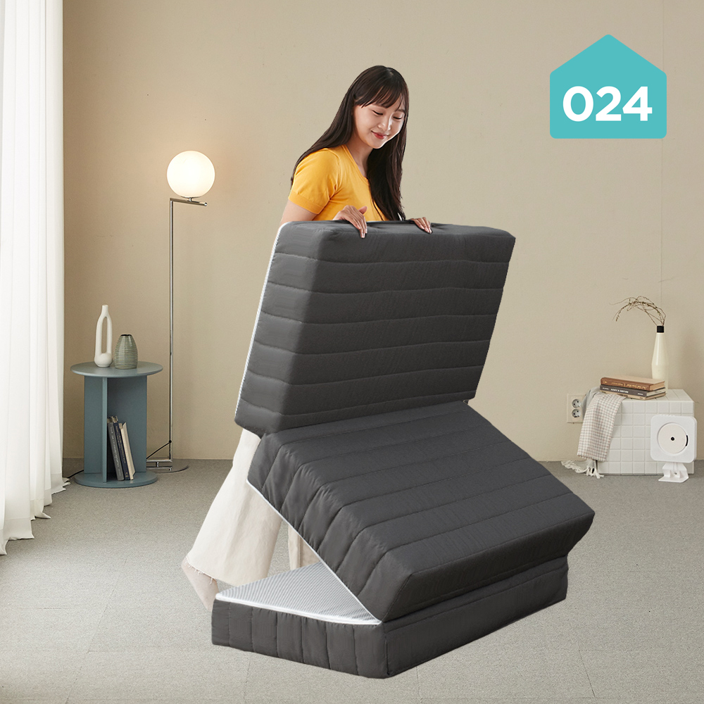 024홈 국민토퍼 3단 접이식 매트리스 푹신한 16cm 퀸