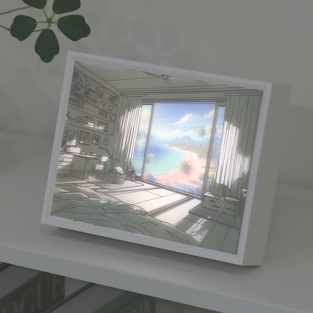 라인트 선샤인 LED 그림 액자 무드등 봄