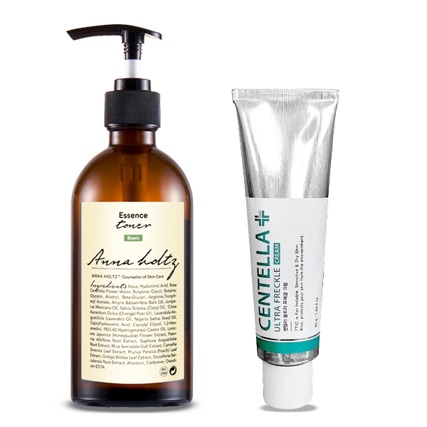 안나홀츠 여성 여자 보습 스킨 300ml 세븐틱 알부틴5% 강력 미백 크림50g 2종 세트 수분 화이트닝 기능성 화장품 - 메인 이미지