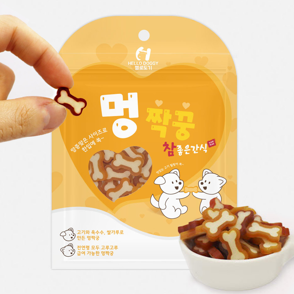 헬로도기 멍짝꿍 강아지노즈워크간식 닭고기맛 90g - 메인 이미지
