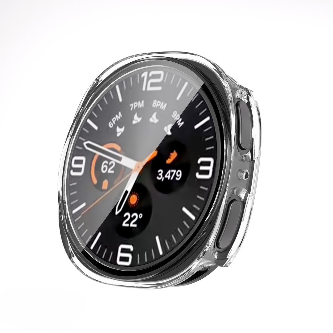 갤럭시워치8 9H 강화유리 보호 케이스 풀커버 일체형 하드 커버 40mm 44mm 호환 - 상세 이미지 3