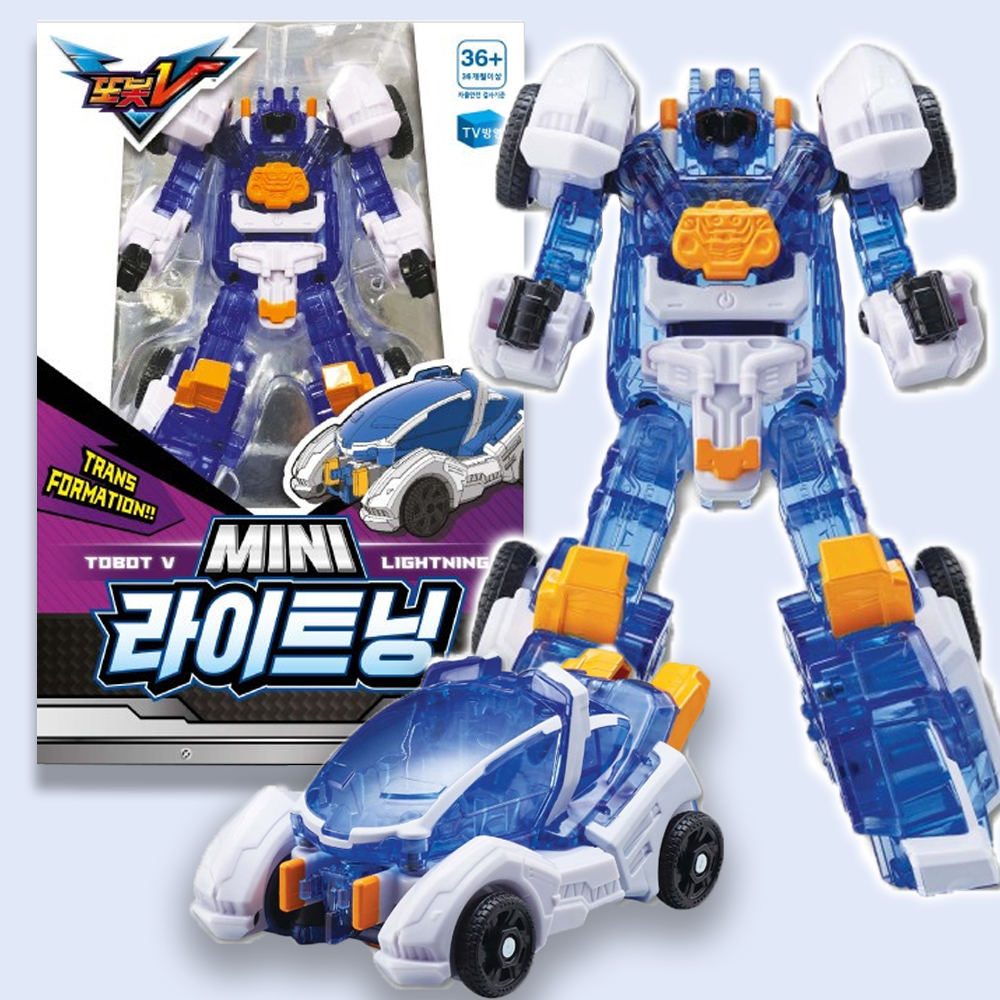 또봇 V 미니 MINI 라이트닝 자동차 미니카 변신 로봇 장난감 남자 아이 선물 스티커세트 - 상세 이미지 5