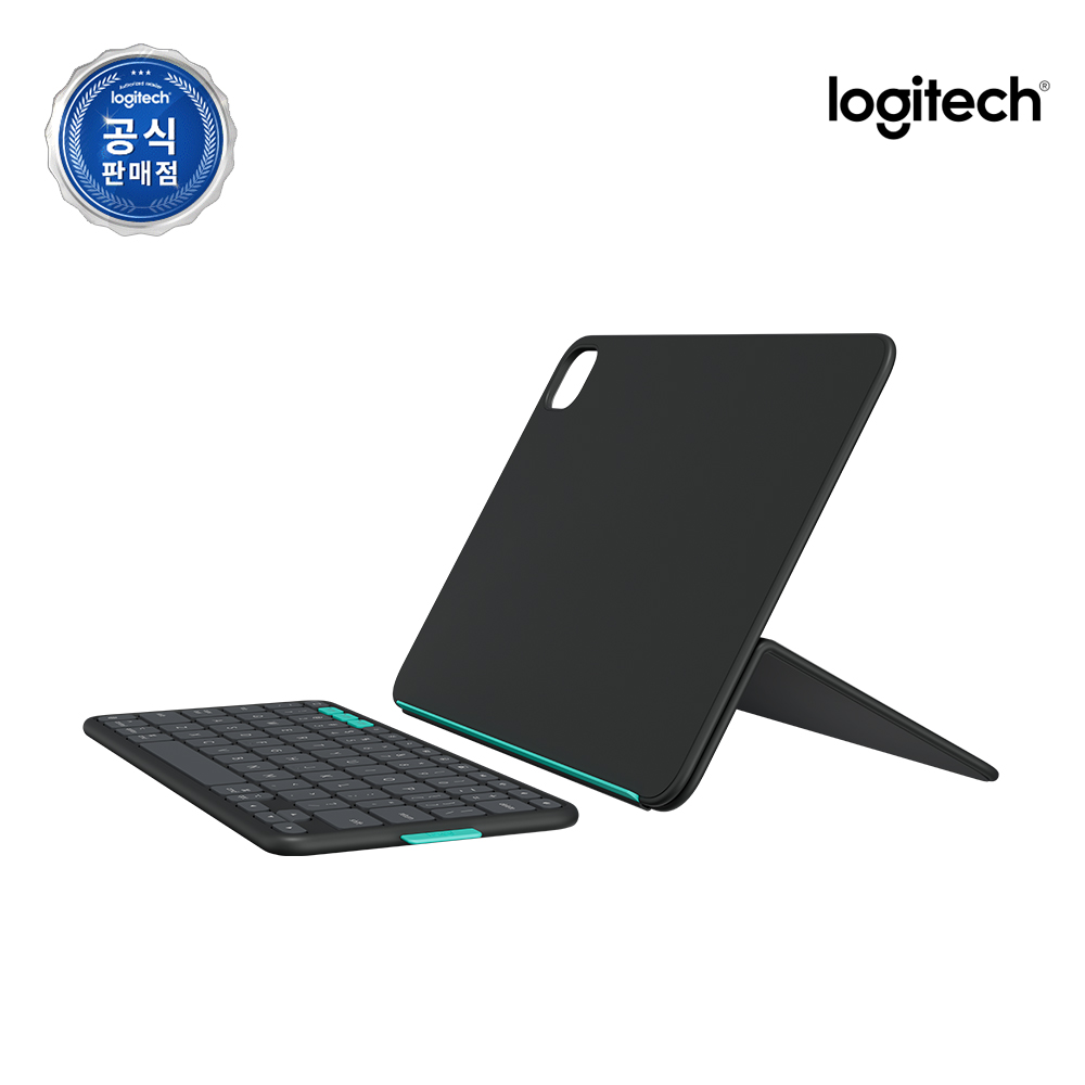 로지텍코리아 공식 Flip Folio 11 아이패드 거치대 블루투스 휴대용 케이스 키보드 프로 에어 M2 M3 M4 - 상세 이미지 5
