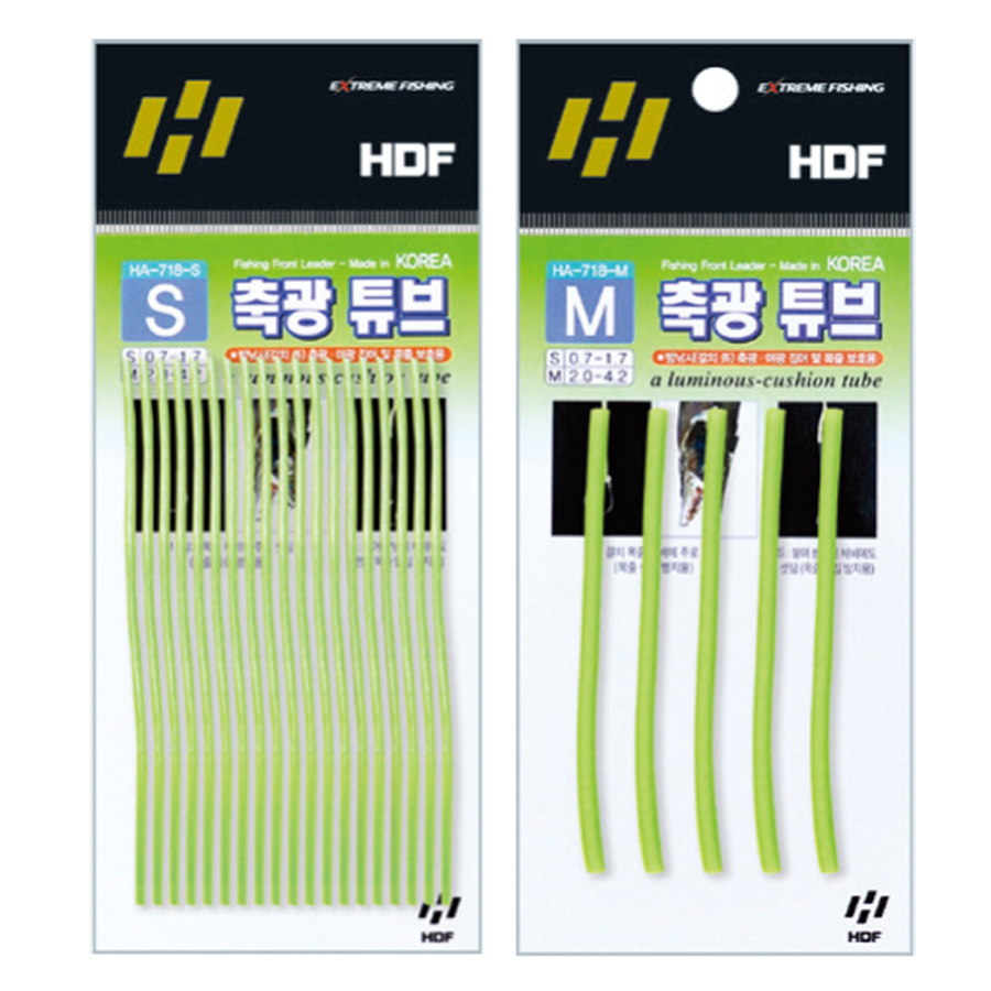 해동조구 축광 튜브 S M사이즈 HA-718 갈치 쭈꾸미 붕어쌍낚시용 채비 - 상품 이미지