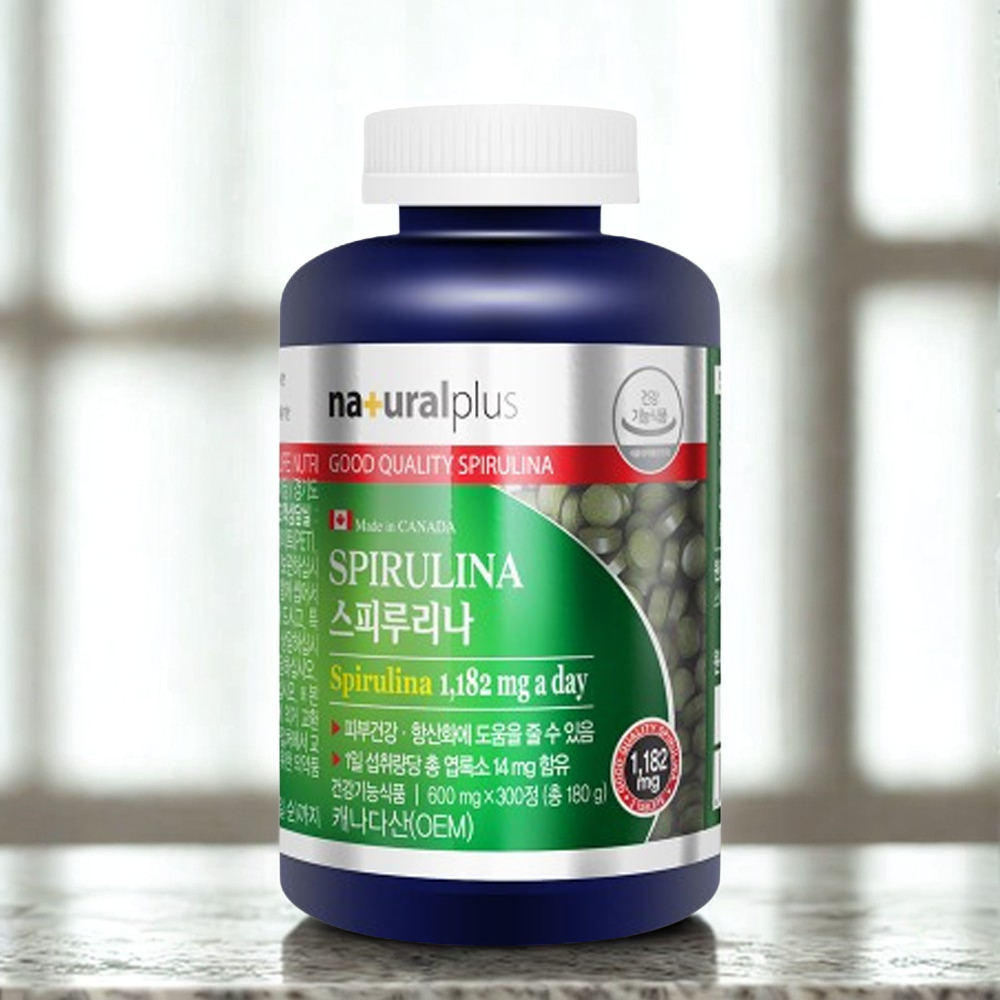 캐나다 스피루리나 스피루나 스피리루나 스피루니아 스피루리나 효능 300정, 1개 - 상품 이미지