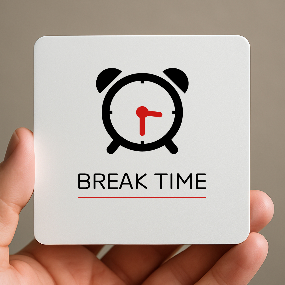 브레이크타임 오픈 클로즈 안내판 매장 표찰 팻말 안내 표지판 001