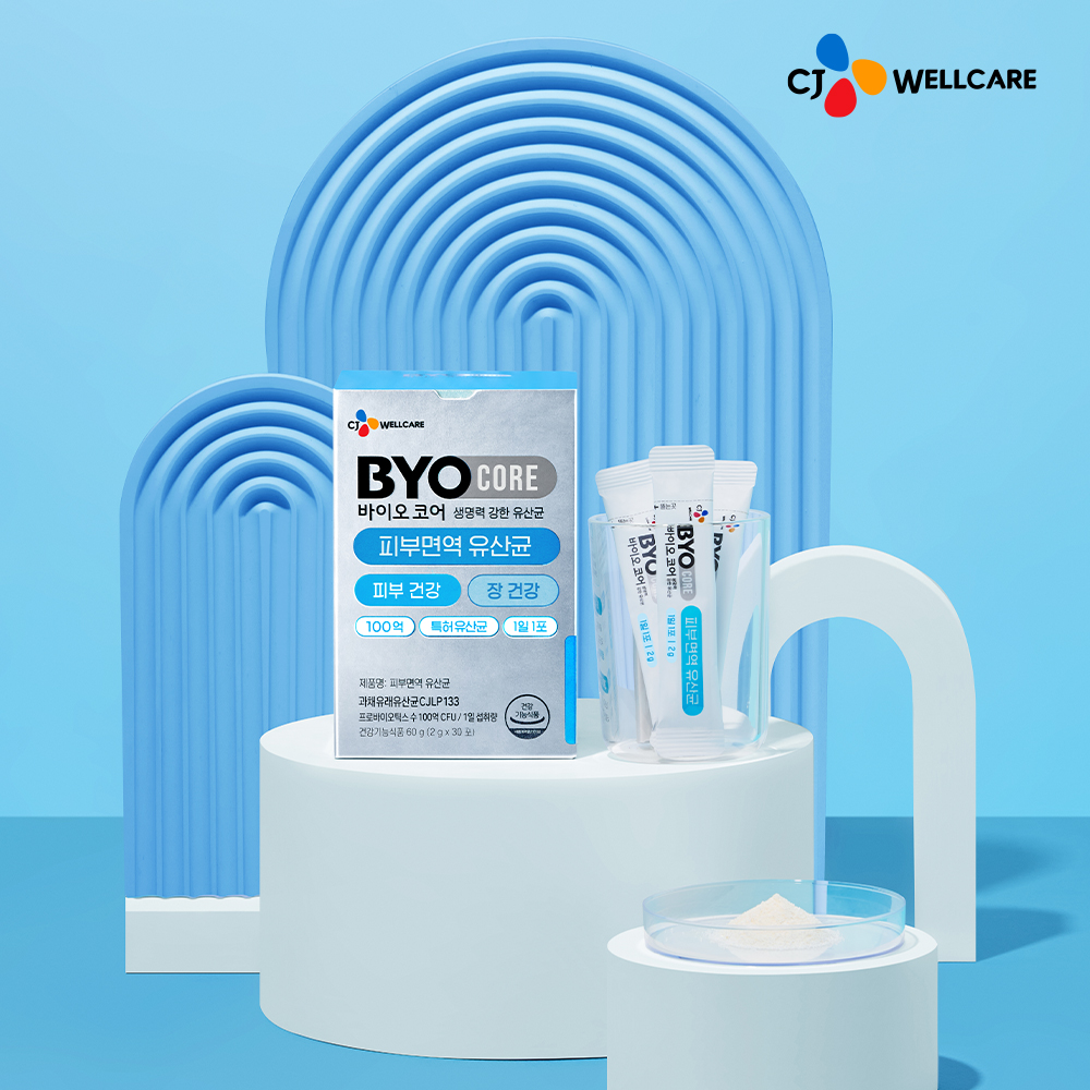 CJ 바이오코어 피부면역 유산균 / 100억보장 부자유산균 소주연 유산균 30포, 5개