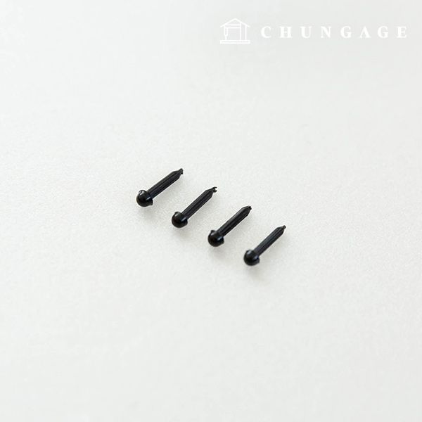 모루 인형 눈알 3mm 10개 키링 만들기 재료 공예용 꾸미기 철사 털 DIY - 상품 이미지