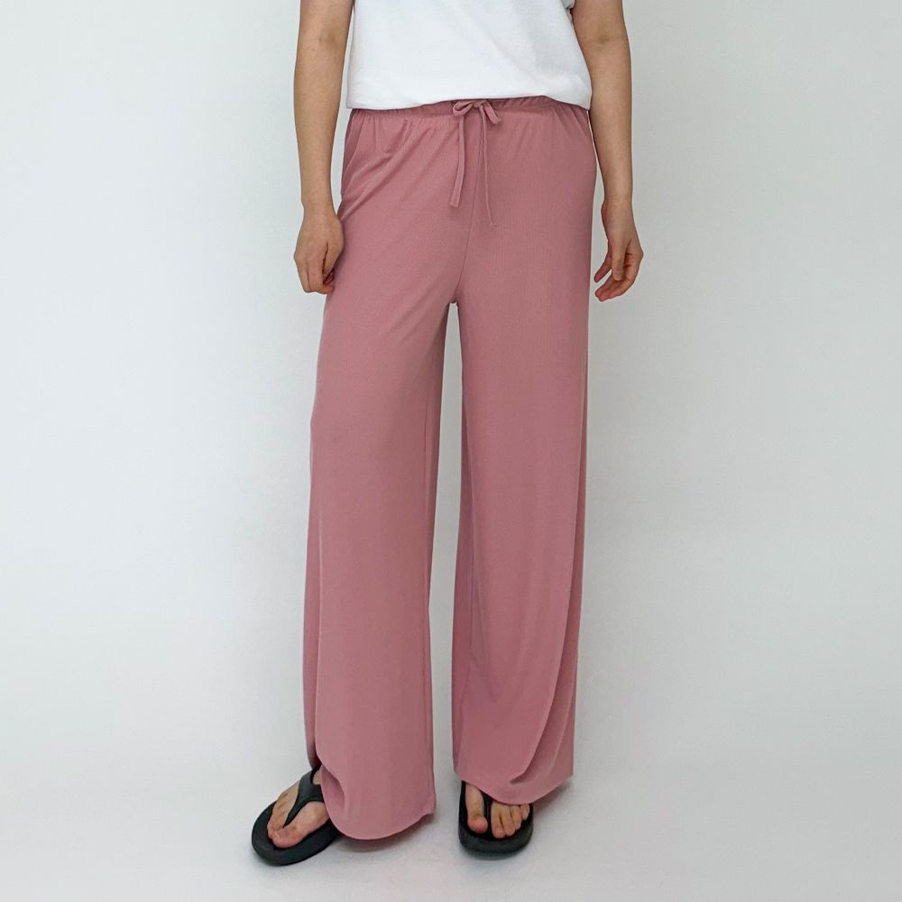 [~77] 여자 봄 여름 밴딩 찰랑바지 여성고무줄바지 - 상세 이미지 2