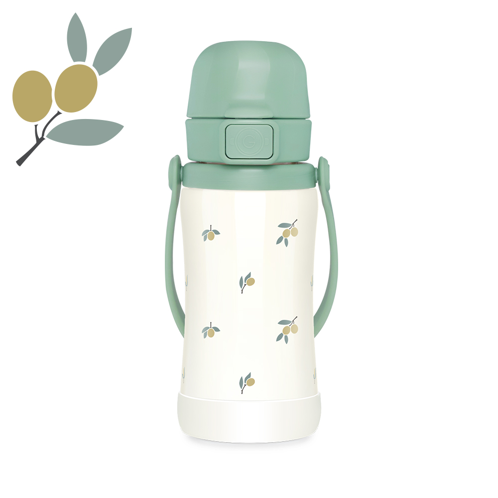 그로미미 유아텀블러 유치원물병 스텐 원터치