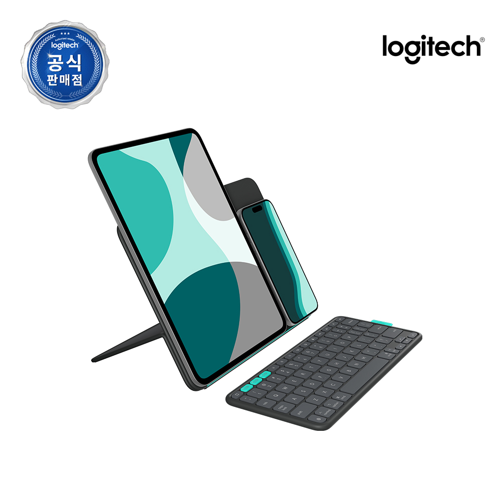 로지텍코리아 공식 Flip Folio 11 아이패드 거치대 블루투스 휴대용 케이스 키보드 프로 에어 M2 M3 M4 - 상세 이미지 3