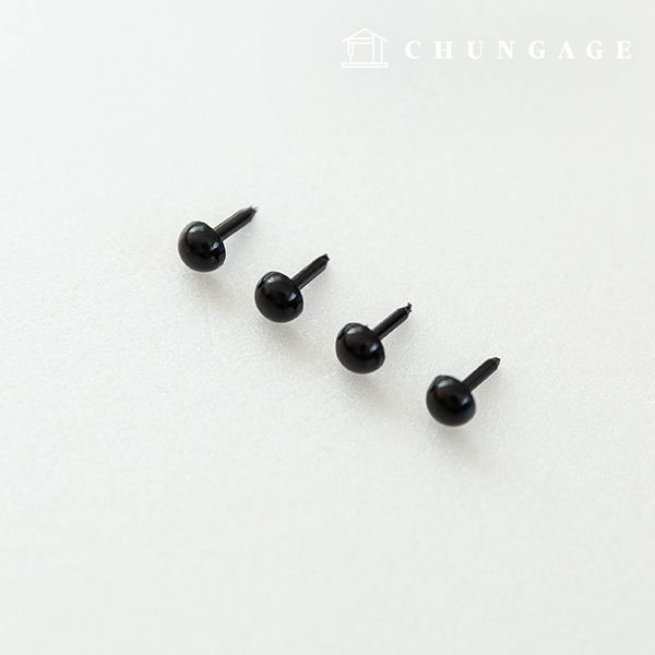모루 인형 눈알 6mm 10개 키링 만들기 재료 공예용 꾸미기 철사 털 DIY - 메인 이미지