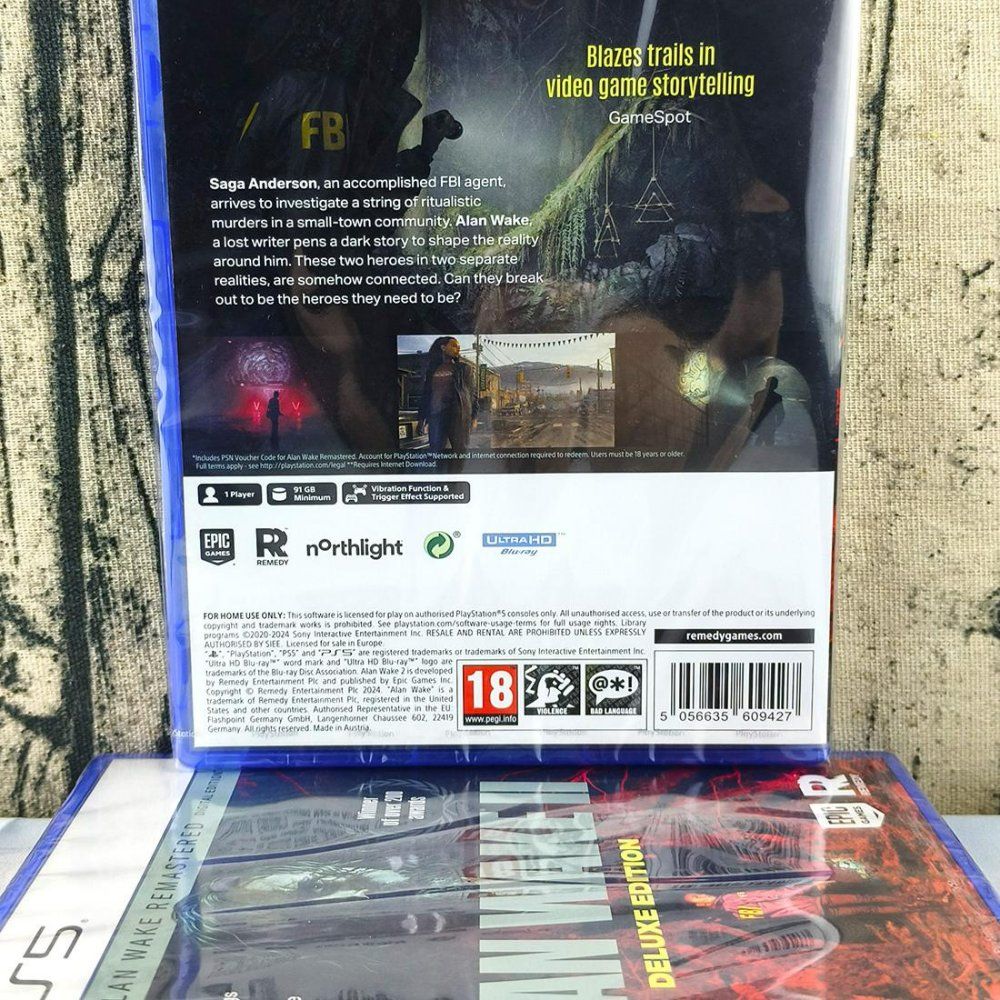 PS5 플스5 앨런웨이크2 디럭스 에디션 새상품 및 중고 한글지원O PS5 중고 박스 한글지원O - 상세 이미지 4