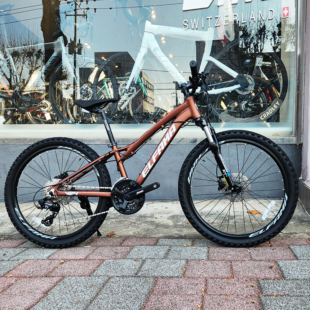 엘파마 벤토르 V24D 24단 초등학생 주니어 자전거 MTB 코퍼실버