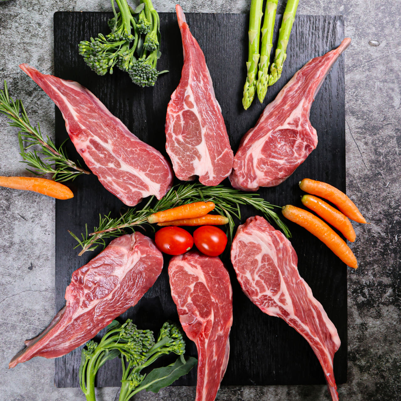 (냉장 생고기) 6개월미만 호주산 양갈비 숄더렉 350g+양념