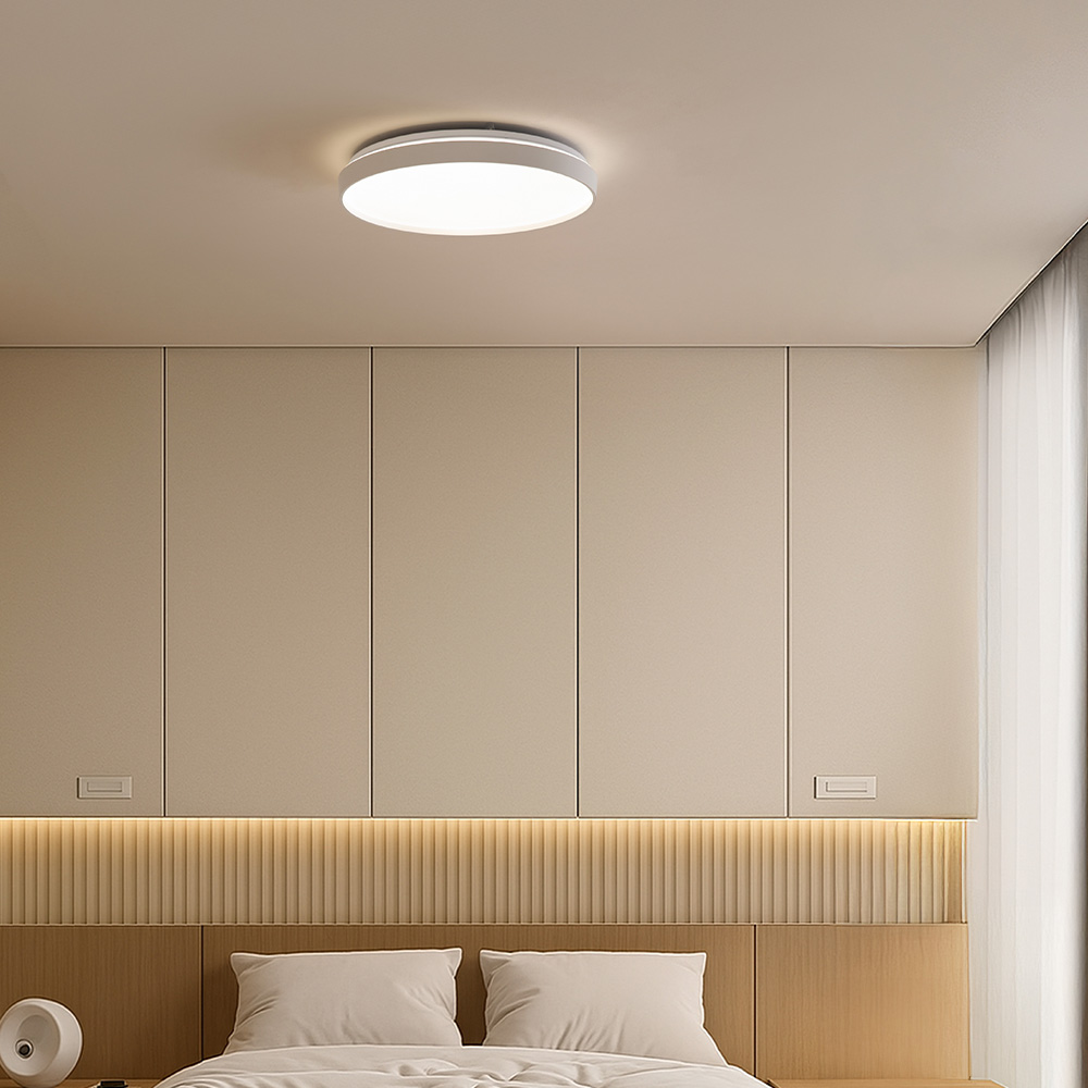 LED 방등 거실 안방 인테리어 조명 전등교체 주백색 원형 천장조명 루벤 60W