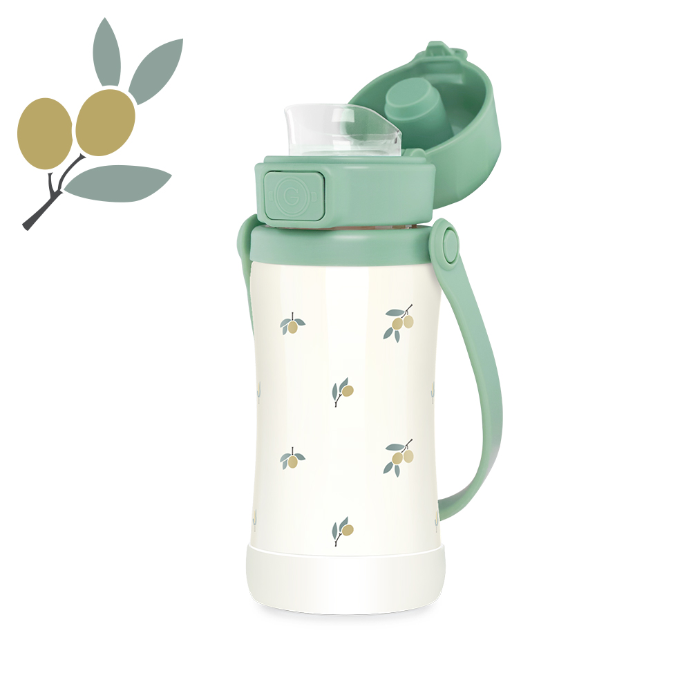 그로미미 유아텀블러 유치원물병 스텐 원터치