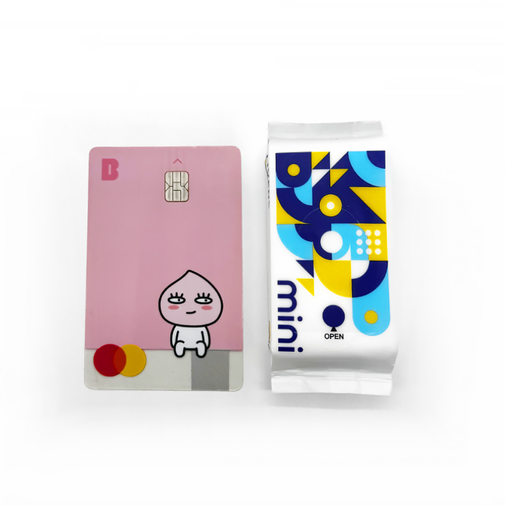 리벤스 휴대용 초미니 포켓 티슈 8매, 40개