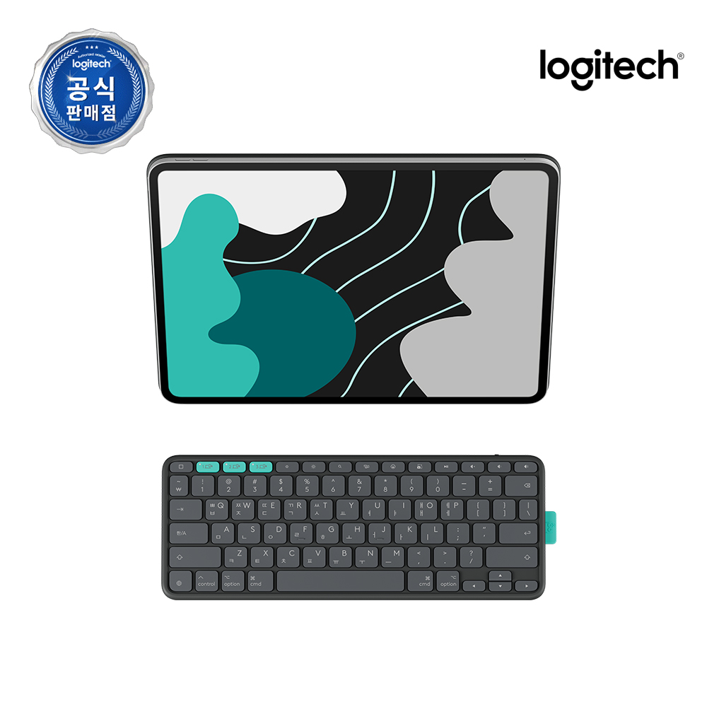 로지텍코리아 공식 Flip Folio 13 아이패드 거치대 블루투스 휴대용 케이스 키보드 프로 에어 M2 M3 M4 - 상세 이미지 2