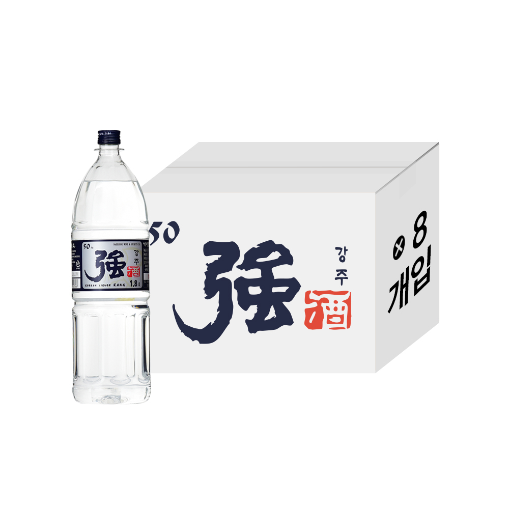 내국양조 담금주 강주 50도 1800ml 8병 1박스 - 상품 이미지