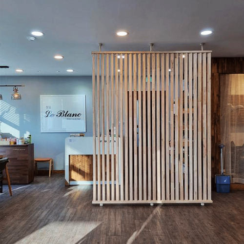 핀토리 연장봉 가벽  인테리어 파티션 원목 나무 가림막 칸막이 [최대높이2900]