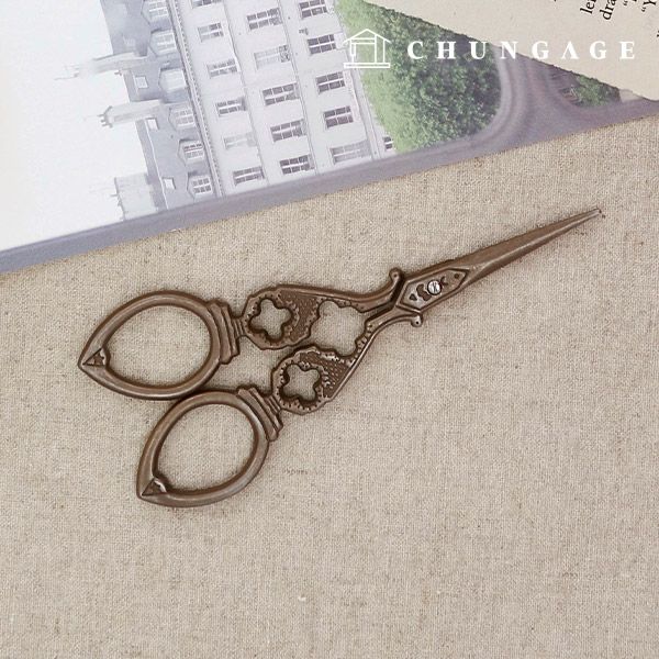 수예용 가위 빈티지 엔틱 자수가위 클로버 - 메인 이미지