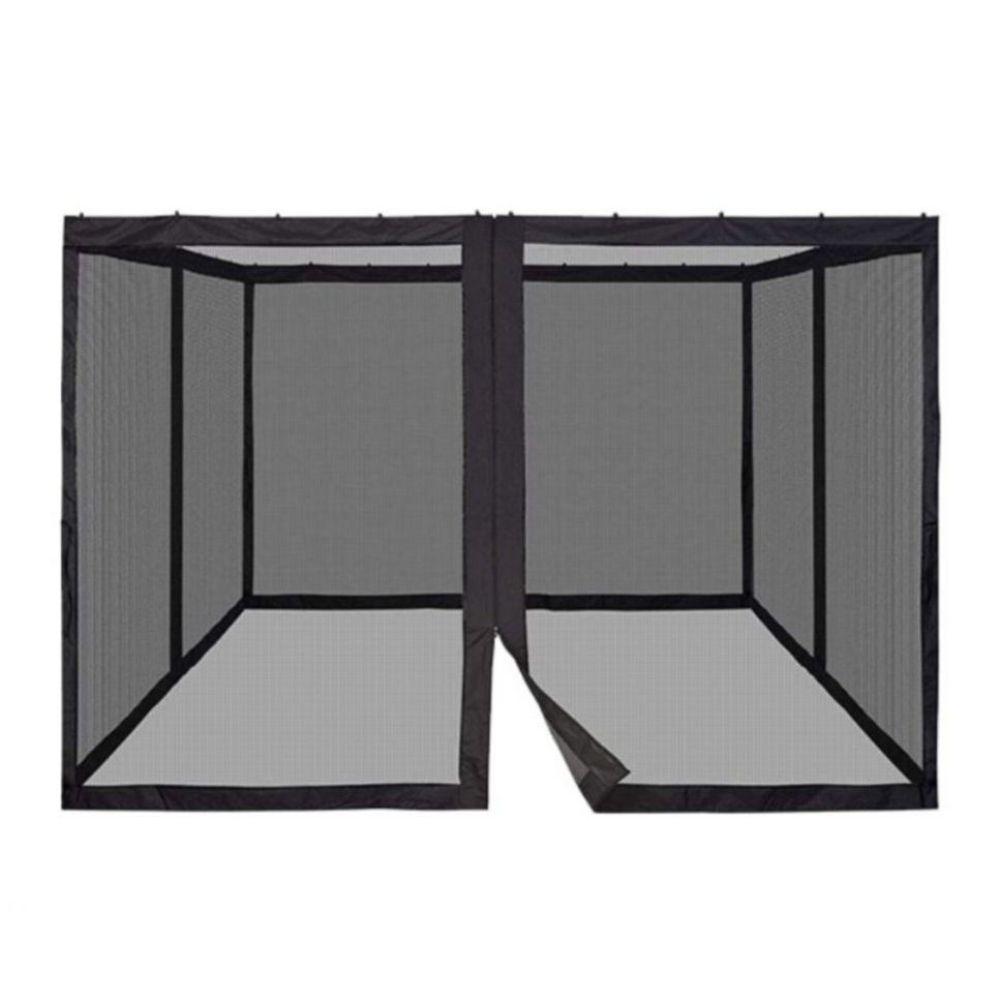 파고라 모기장 정자 천막 메쉬 야외 대형 텐트 원두막 블랙 4개 문 30x30x22cm - 상세 이미지 3