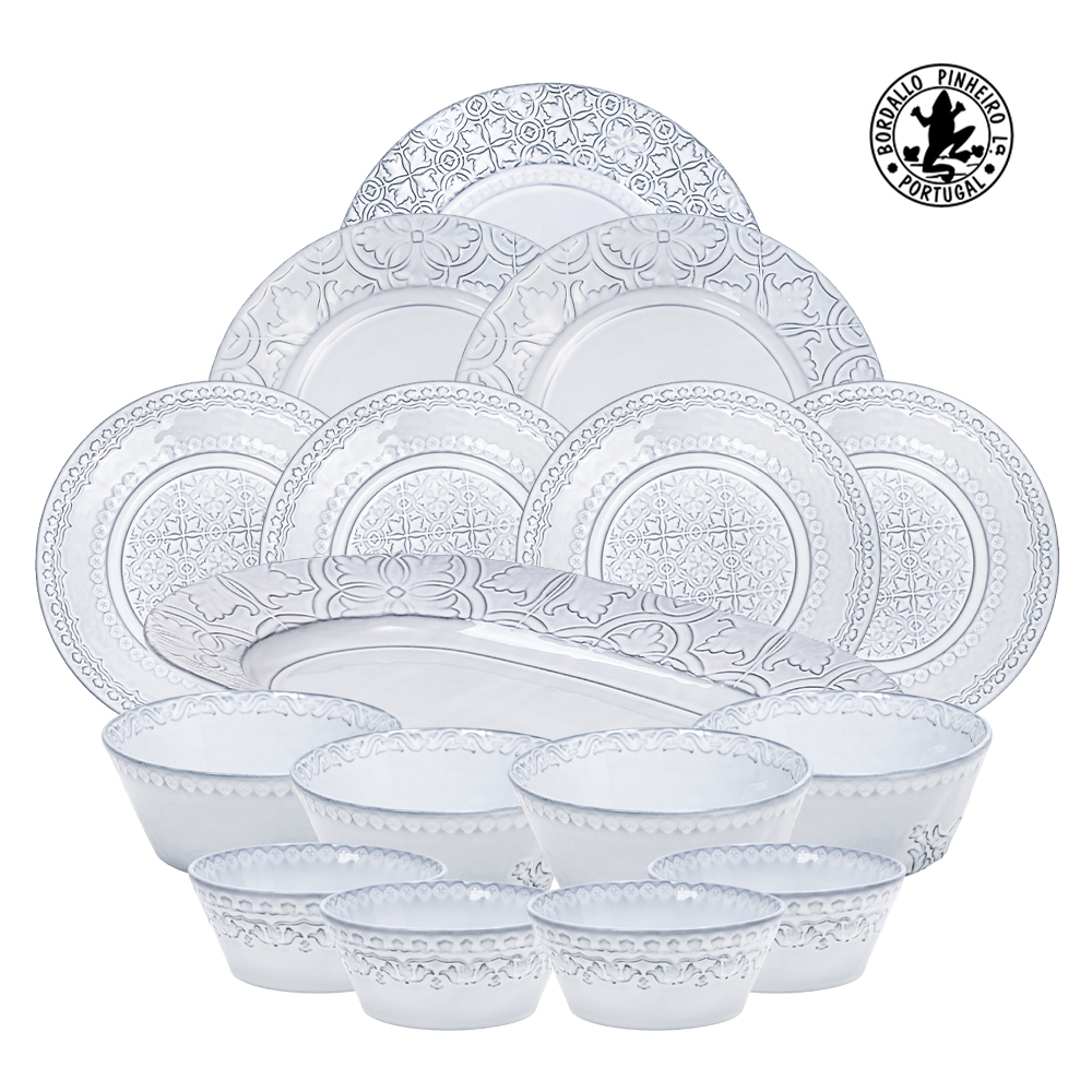 보르달로 핀헤이로 포르투갈 수입 빈티지 식기 그릇세트 / 16종, 루아노바 4인홈세트, 1세트